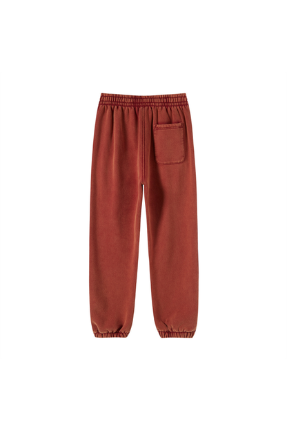 Women Fall Clothing Wax Washed Relaxed Jogger Pants