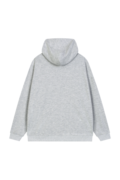 Women's Fall Waffle-Texture Drop-Shoulder Pullover Hoodie