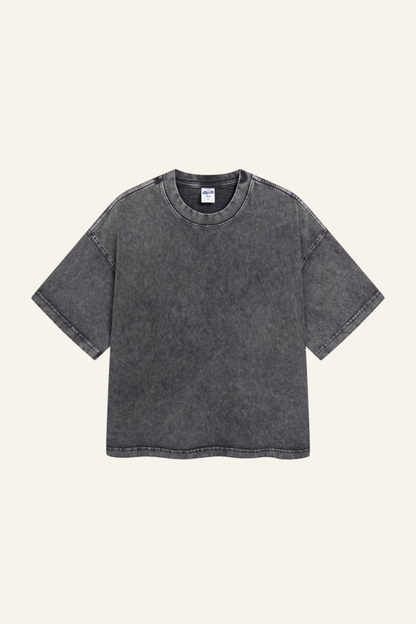 Men's Cotton Streetwear Washed Distressed T-shirt
