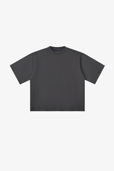 Men's Retro Cotton Drop-Shoulder Solid T-shirt