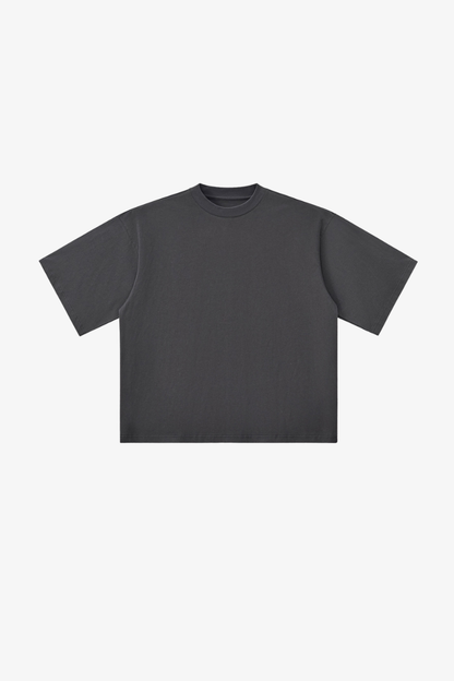 Men's Retro Cotton Drop-Shoulder Solid T-shirt
