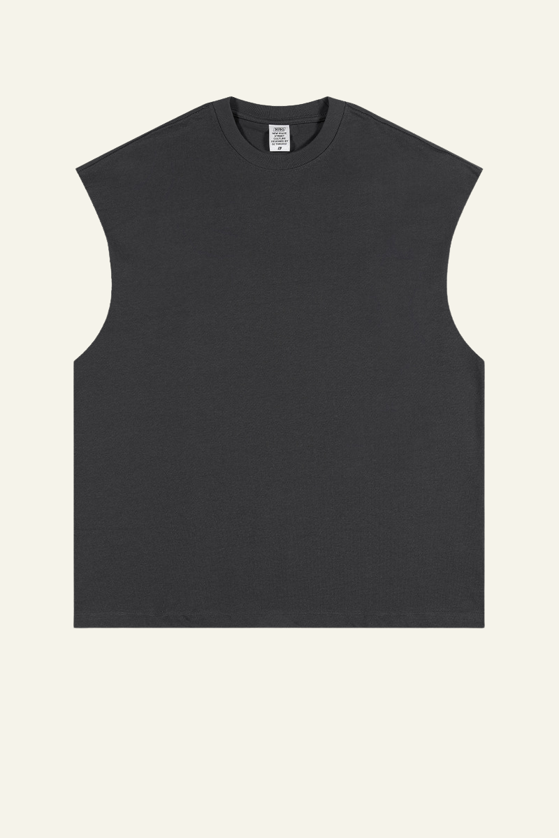 Men's Streetwear Heavyweight Cotton Sleeveless Top