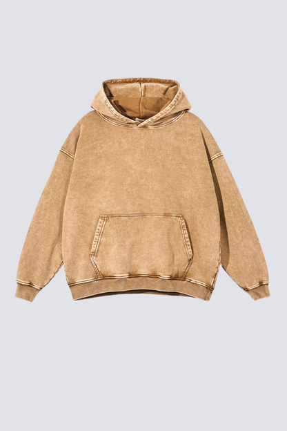 Women's 420g Heavy Cotton Washed Distressed Hoodie