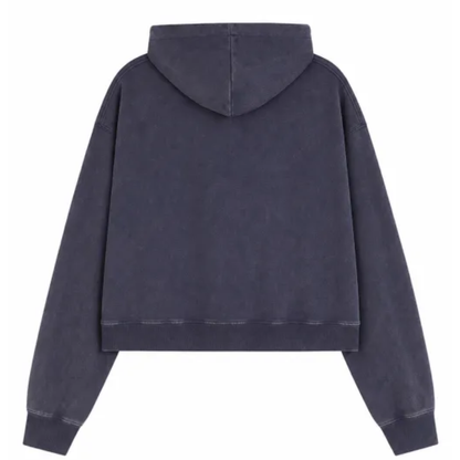 Women's Fall Dazzling-Wash Cropped Pullover Hoodie