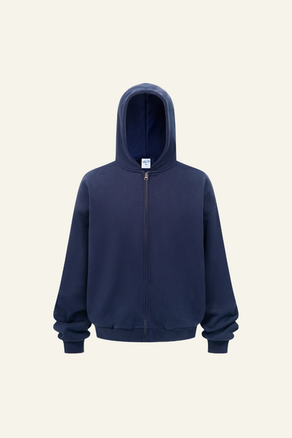 Men's Streetwear Full Zipper Hooded Jacket