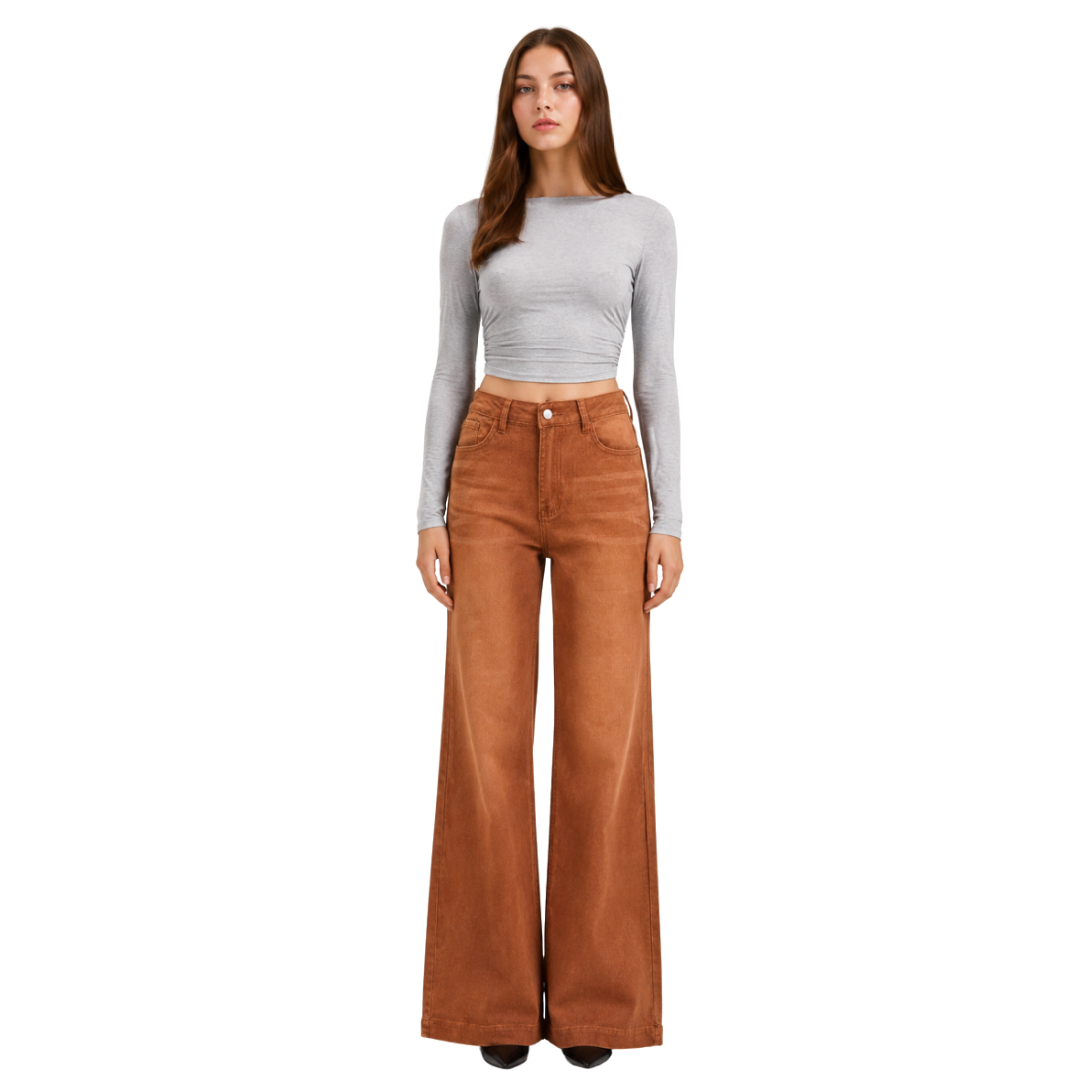 Women's High Waist Wide Leg Flare Jeans
