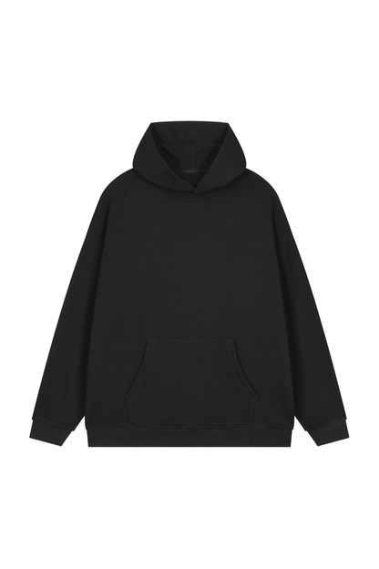 Women's Fall Waffle-Texture Drop-Shoulder Pullover Hoodie