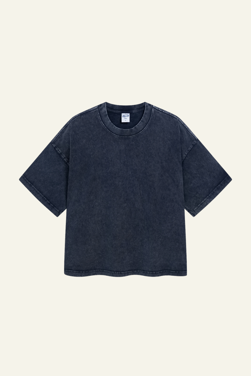 Men's Cotton Streetwear Washed Distressed T-shirt