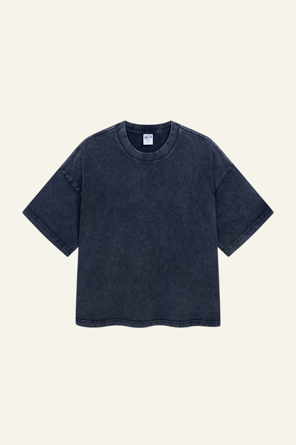 Men's Cotton Streetwear Washed Distressed T-shirt