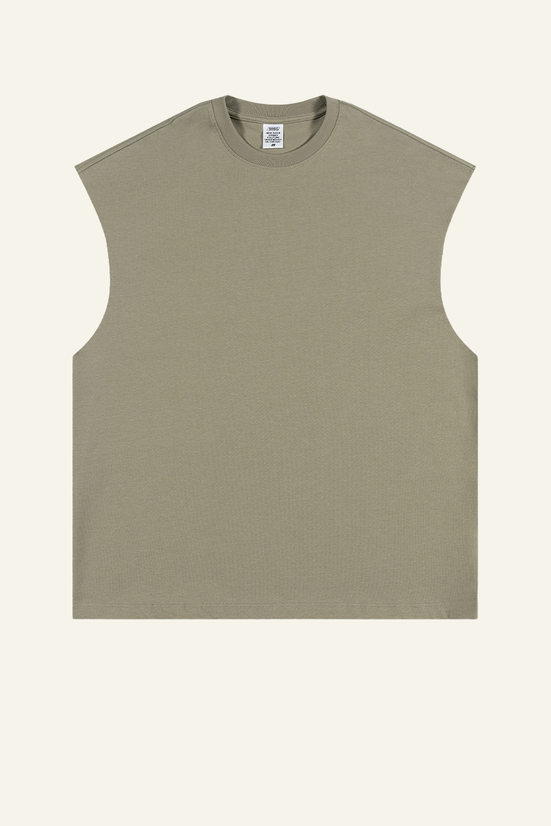 Women's Streetwear Heavyweight Cotton Sleeveless Top