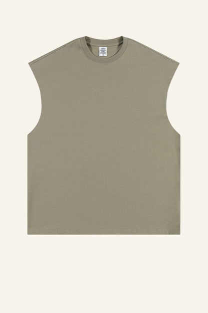 Women's Streetwear Heavyweight Cotton Sleeveless Top