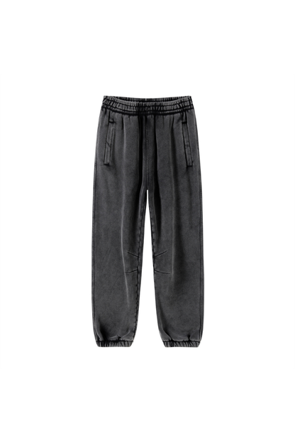 Women Fall Clothing Wax Washed Relaxed Jogger Pants