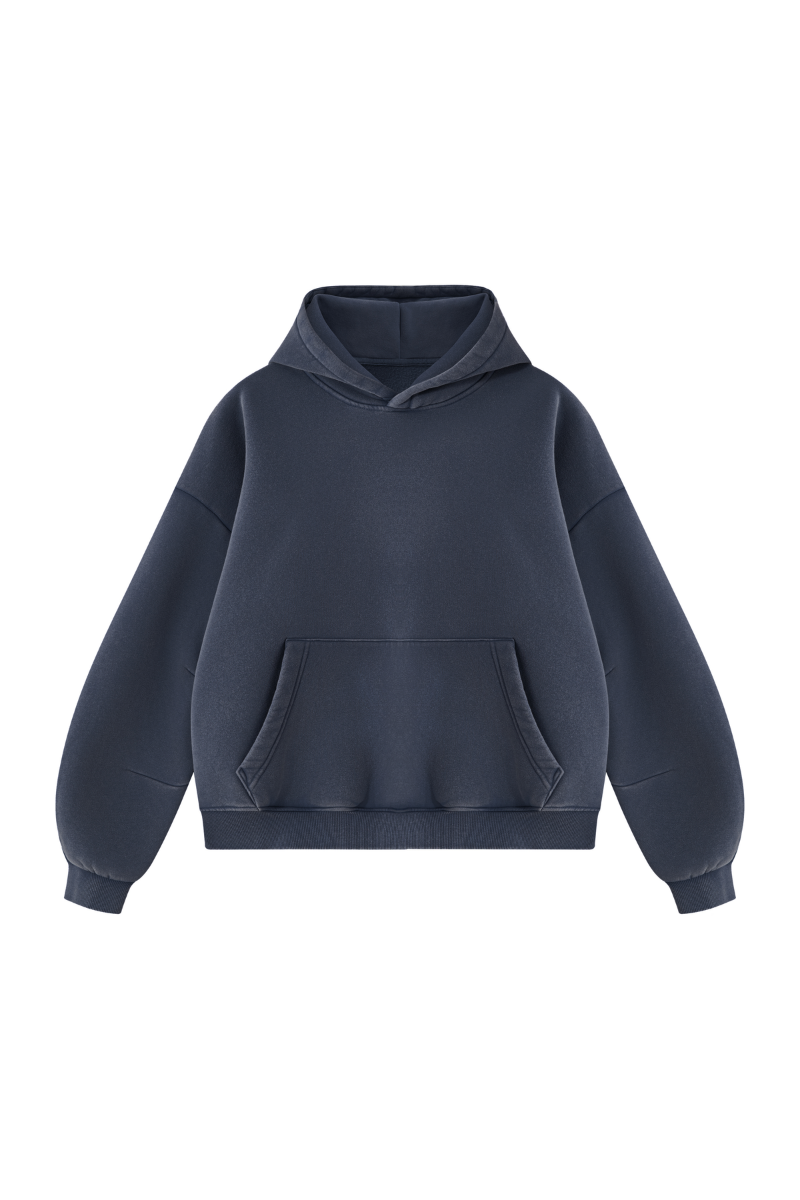Unisex Fall Clothing Vintage Faded Curved Sleeve Hoodie