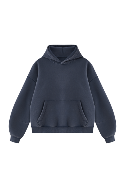 Unisex Fall Clothing Vintage Faded Curved Sleeve Hoodie