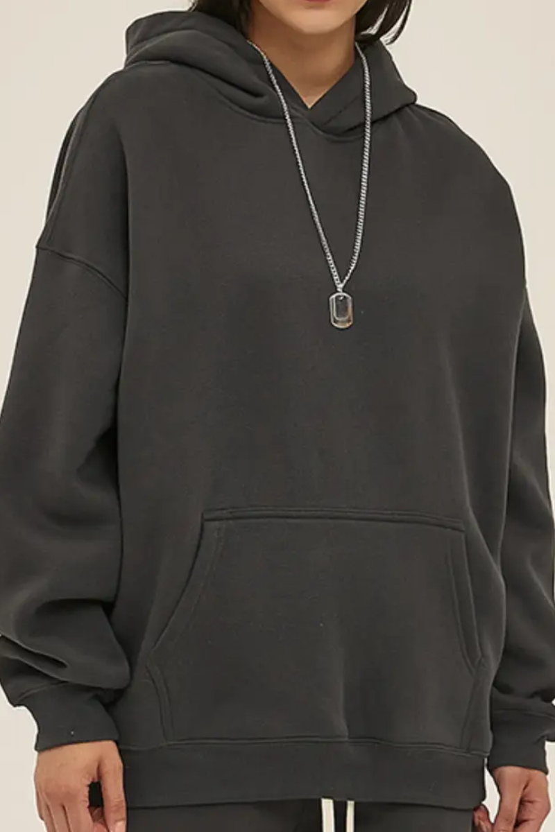 Men's 350G Heavyweight Large Pocket Hoodie Sweatshirts