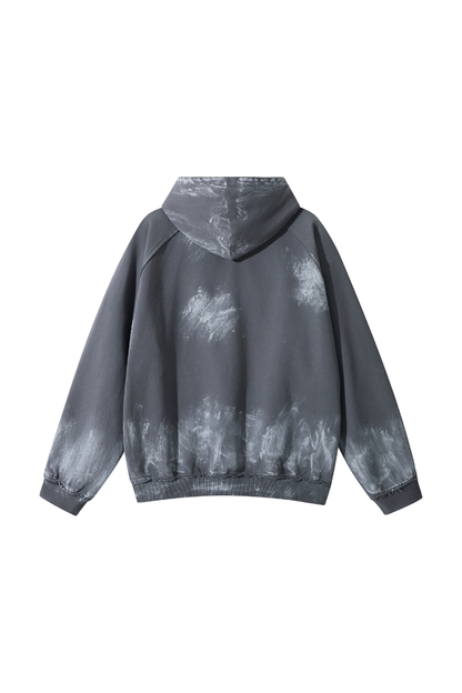 Unisex Fall Clothing Heavy Paint Distressed Street Hoodie