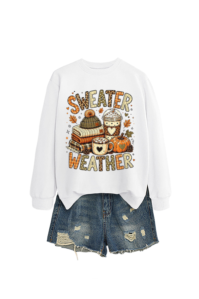 Unisex Fall Clothing Sweater Weather Graphic Sweatshirt