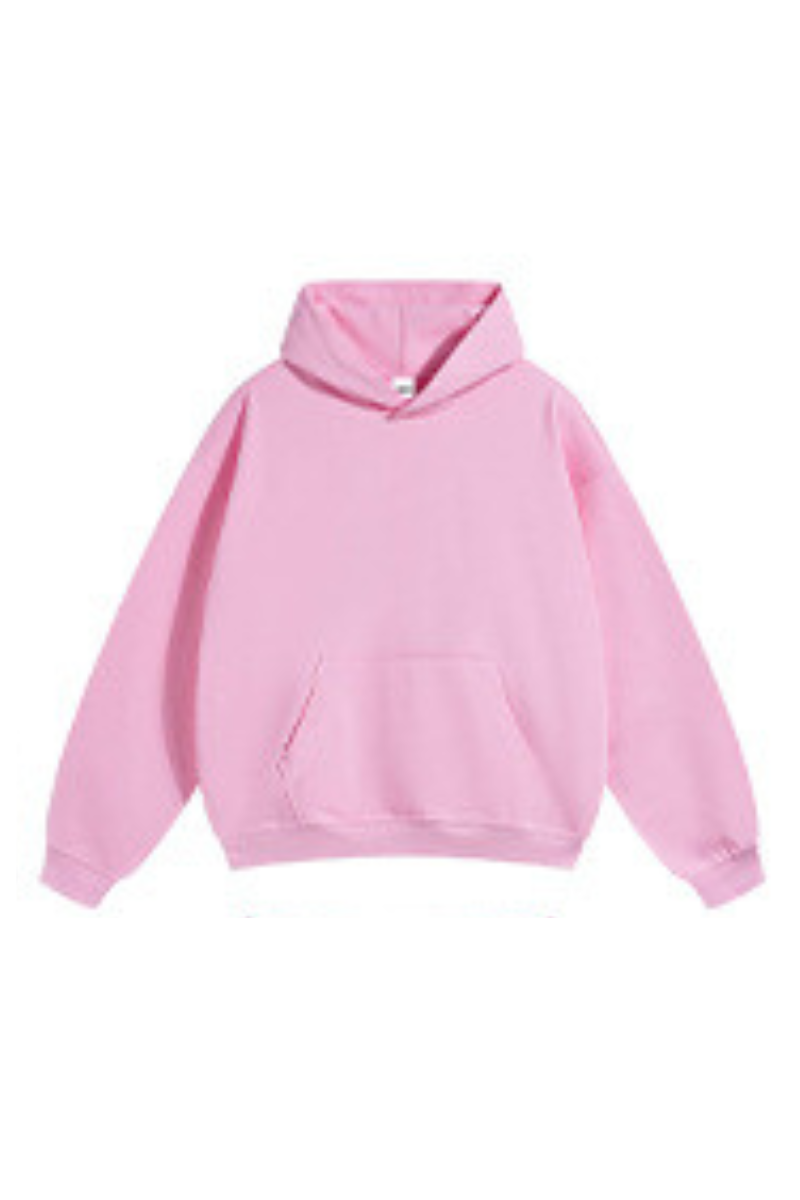 Men's Fall Winter 430g Terry Solid Loose DropShoulder Hoodie