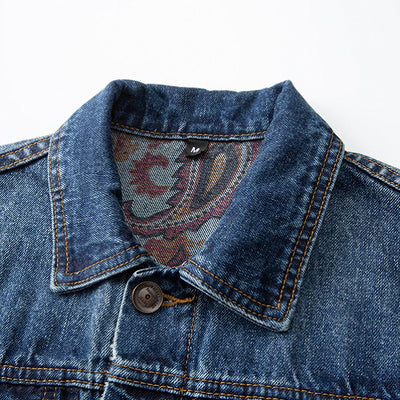Men's Vintage Washed Denim Trucker Jacket