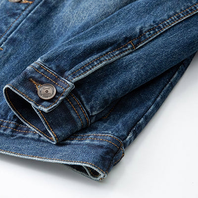 Men's Vintage Washed Denim Trucker Jacket