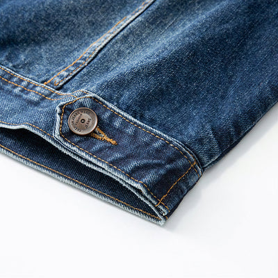 Men's Vintage Washed Denim Trucker Jacket