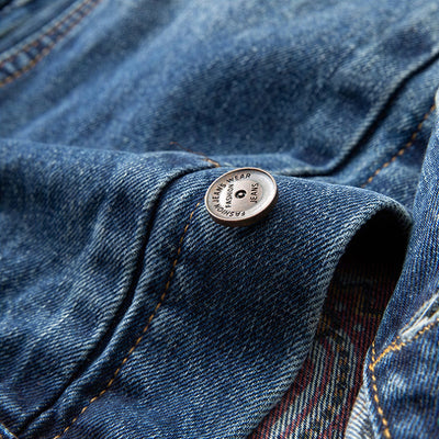Men's Vintage Washed Denim Trucker Jacket