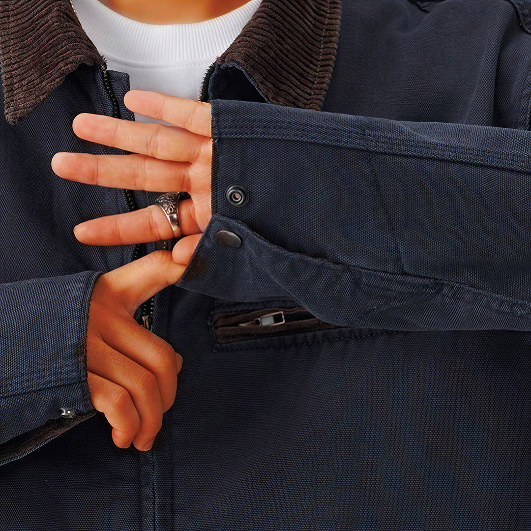 Men's Contrast Corduroy Collar Denim Corduroy Collar Jacket