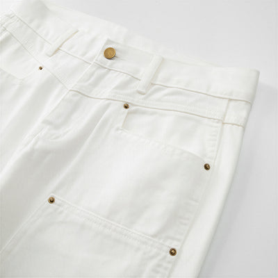 Men's Spring Off-White Carpenter Straight Leg Jeans