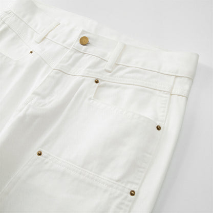 Men's Spring Off-White Carpenter Straight Leg Jeans