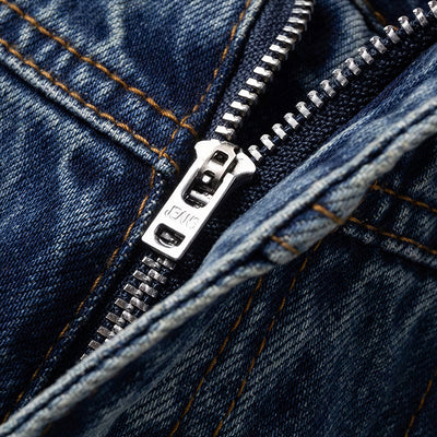 Men's Spring Vintage Washed Carpenter Straight Leg Jeans