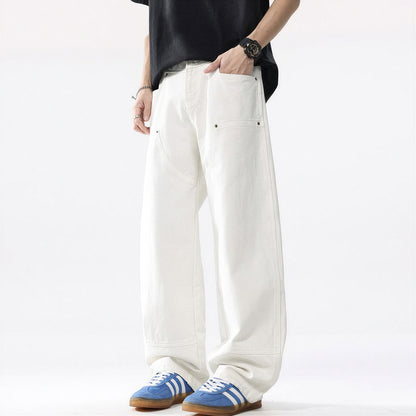 Men's Spring Off-White Carpenter Straight Leg Jeans