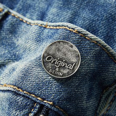 Men's Summer Vintage Washed Straight Denim Shorts