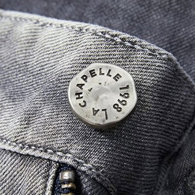 Men's Summer Gray Washed Straight Denim Shorts