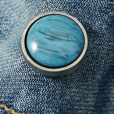 Men's Spring Light Blue Carpenter Washed Straight Jeans