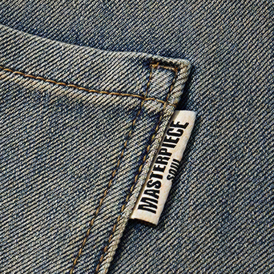 Men's Spring Vintage Mud Wash Straight Leg Denim Jeans