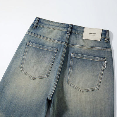 Men's Spring Vintage Gradient Washed Straight Leg Jeans