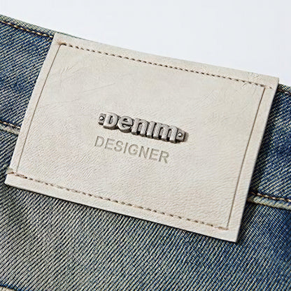 Men's Spring Vintage Gradient Washed Straight Leg Jeans