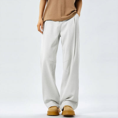 Men's Spring Off-White Washed Wide Leg Denim Jeans