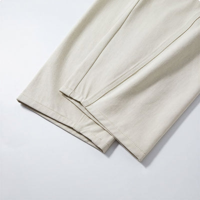 Men's Spring Off-White Curved Wide Leg Denim Jeans