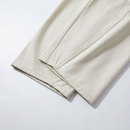 Men's Spring Off-White Curved Wide Leg Denim Jeans