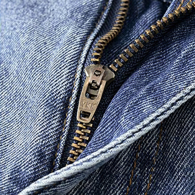 Men's Spring Light Blue Graffiti Embroidered Wide Leg Jeans