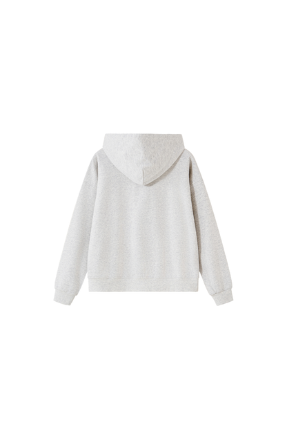 Unisex Fall Clothing Color Block Big Zip Cotton Hoodie