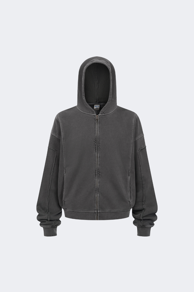 Women's Cotton Streetwear Full Zipper Hooded Jacket
