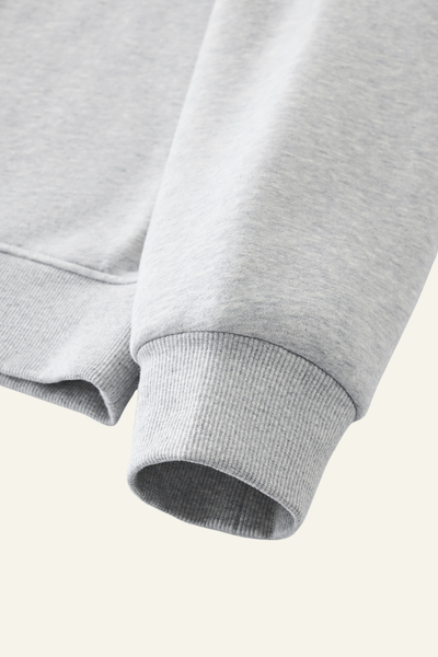 Women's Streetwear Stand-Collar Solid Mock Neck Sweatshirt