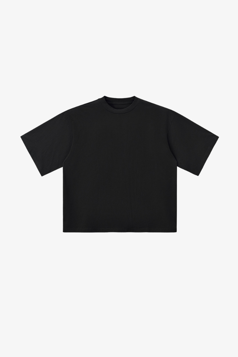 Men's Retro Cotton Drop-Shoulder Solid T-shirt