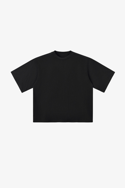 Men's Retro Cotton Drop-Shoulder Solid T-shirt