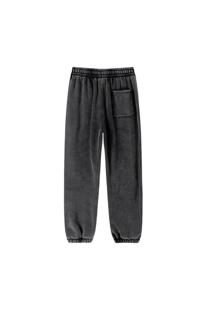 Unisex Fall Clothing Wax Washed Relaxed Jogger Pants