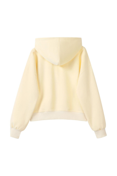 Women Fall 350gsm Cropped Drop Shoulder Pullover Hoodie
