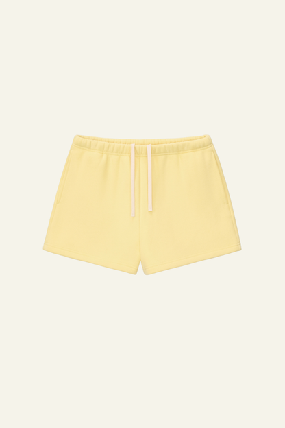 Women's Athletic Solid Dopamine  Shorts