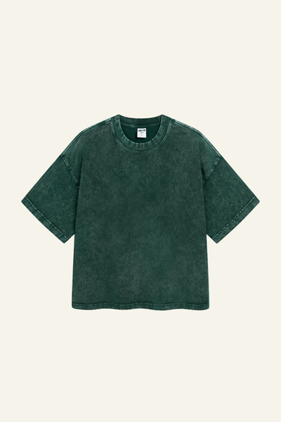 Women's Cotton Streetwear Washed Distressed T-shirt